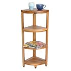 Alternate image 1 for EcoDecors&reg; EarthyTeak&trade; Oasis 38-Inch Teak 4-Tier Corner Shelf