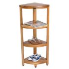 Alternate image 7 for EcoDecors&reg; EarthyTeak&trade; Oasis 38-Inch Teak 4-Tier Corner Shelf