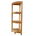 Alternate image 9 for EcoDecors&reg; EarthyTeak&trade; Oasis 38-Inch Teak 4-Tier Corner Shelf