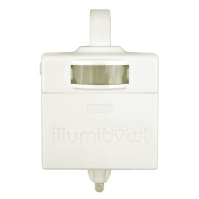 IllumiBowl™ Never Fall Germ Defense Activated Toilet Night Light™ in White