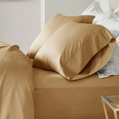 Madison Park 600-Thread-Count Cotton California King Sheet Set in Gold