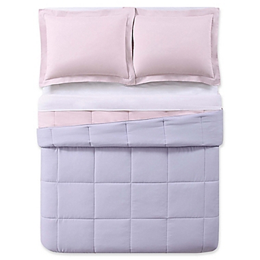 Truly Soft Everyday 2-Piece Reversible Twin XL Comforter Set in Blush/Lavender. View a larger version of this product image.