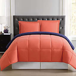 Truly Soft Everyday 2-Piece Reversible Twin XL Comforter Set in Orange/Navy
