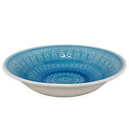 Euro Ceramica Fez Serving Bowl in Turquoise