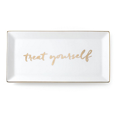 kate spade new york Oh What Fun "Treat Yourself" Rectangular Tray. View a larger version of this product image.