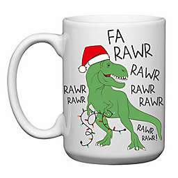 Love You a Latte Shop Christmas Dinosaur Fa Rawr Mug