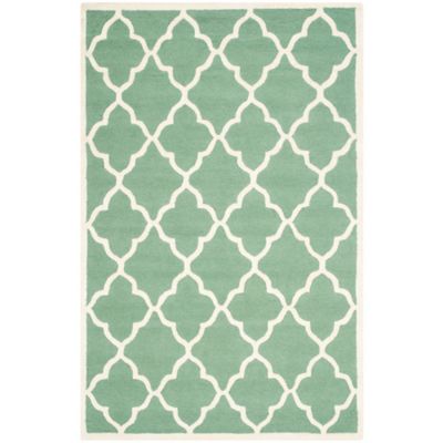 Safavieh Safavieh Cambridge 5 X 8 Erica Wool Area Rug In Teal Ivory From Bed Bath Beyond Daily Mail