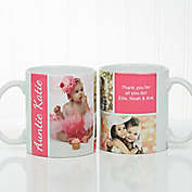 Family Love 11 oz. Photo Collage Coffee Mug in White