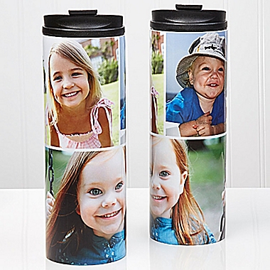 3-Photo Collage 16 oz. Travel Tumbler. View a larger version of this product image.