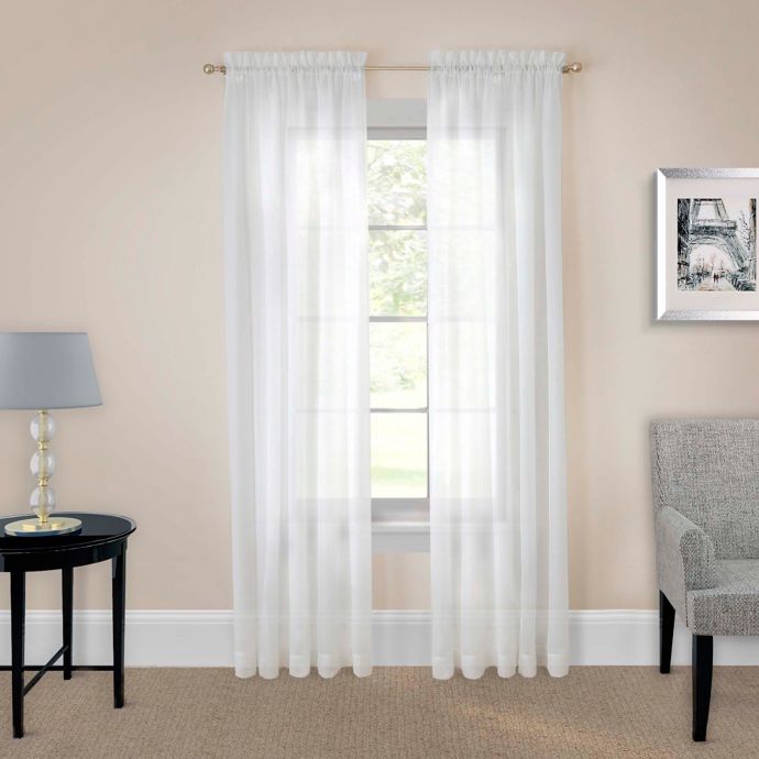 Pairs To Go Victoria Voile 95 Inch Rod Pocket Window Curtain