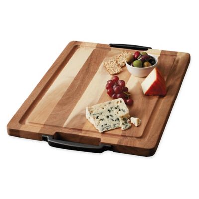 wood cutting board with handle