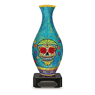 BePuzzled&reg; Day of the Dead 3D 160-Piece Puzzle Vase. View a larger version of this product image.