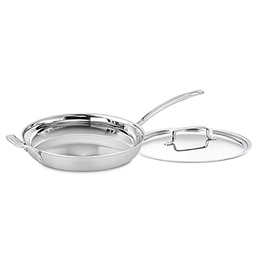 Cuisinart&reg; MultiClad Pro 12-Inch Stainless Steel Covered Skillet with Helper Handle. View a larger version of this product image.