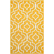 Safavieh Cambridge 2-Foot 6-Inch x 4-Foot Taylor Wool Rug in Gold/Ivory