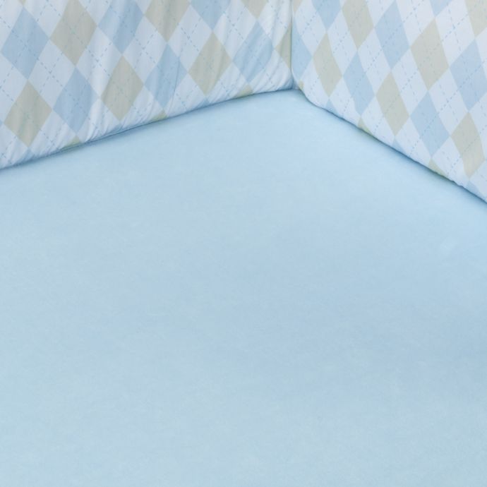 Little House By Annette Tatum Velour Crib Sheet Blue Bed Bath