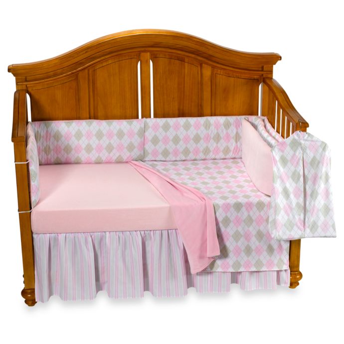 Little House By Annette Tatum Argyle Pink 5 Piece Crib Bedding