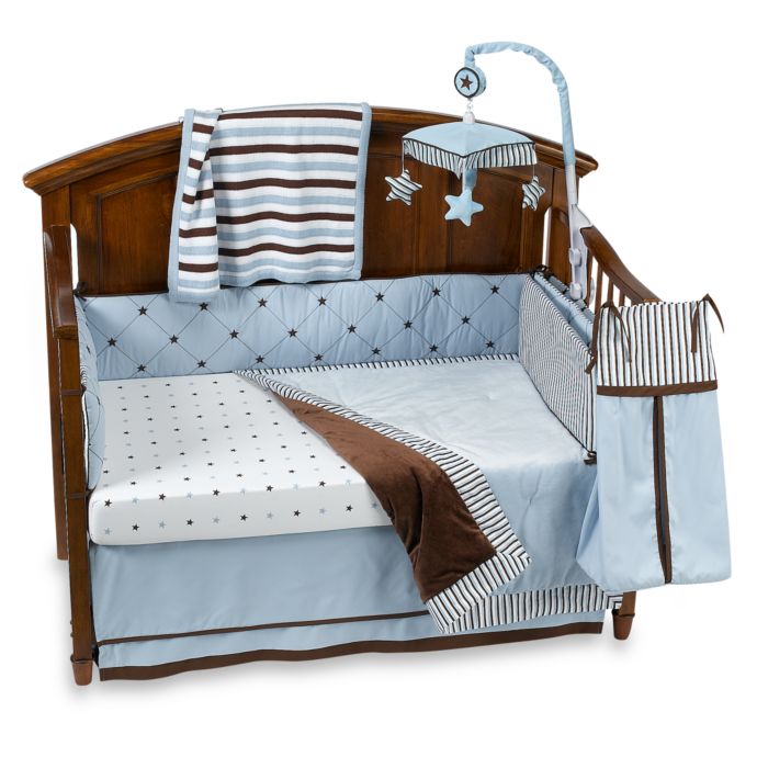 Brandon Blue Crib Bedding Accessories Buybuy Baby