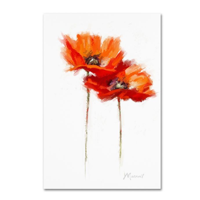 Orange Poppies Canvas Wall Art Bed Bath Beyond