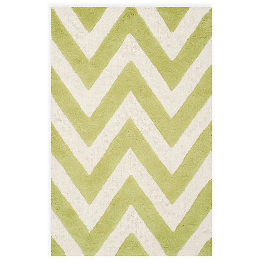 Alternate image 1 for Safavieh Cambridge 2-Foot x 3-Foot Abby Wool Rug in Green/Ivory