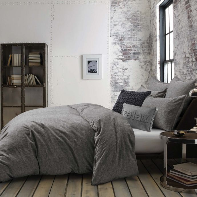 kenneth cole mineral yarn-dyed comforter set