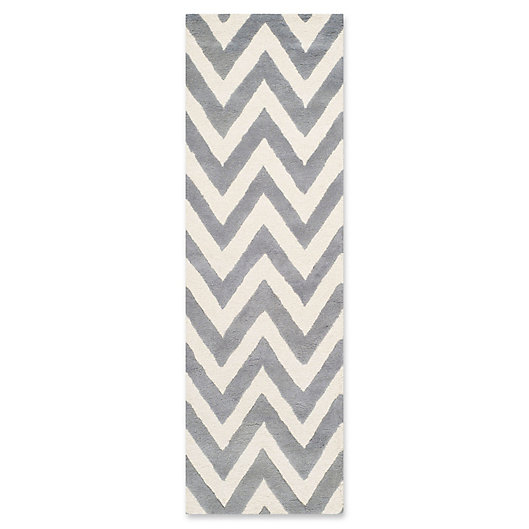 Alternate image 1 for Safavieh Cambridge 2-Foot 6-Inch x 6-Foot Abby Wool Rug in Silver/Ivory