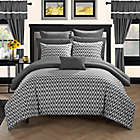 Alternate image 1 for Chic Home Fortville Reversible Queen Comforter Set in Grey