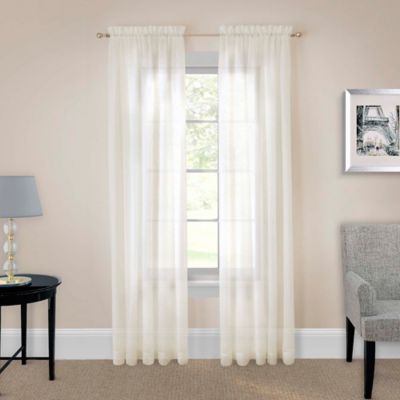 Pairs to Go&trade; Victoria Voile Rod Pocket Window Curtain Panels (Set of 2)