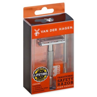 Van Der Hagen&reg; Traditional Safety Chrome Razor. View a larger version of this product image.