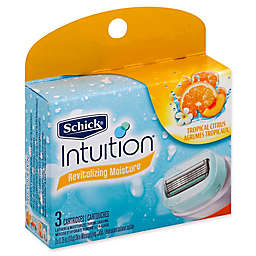 Schick® Intuition® Revitalizing Moisture 3-Count Tropical Moisture Refill Cartridges