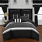 Alternate image 1 for Chic Home Molly 24-Piece King Comforter Set in Black