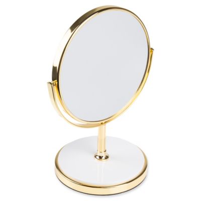 gold makeup mirror