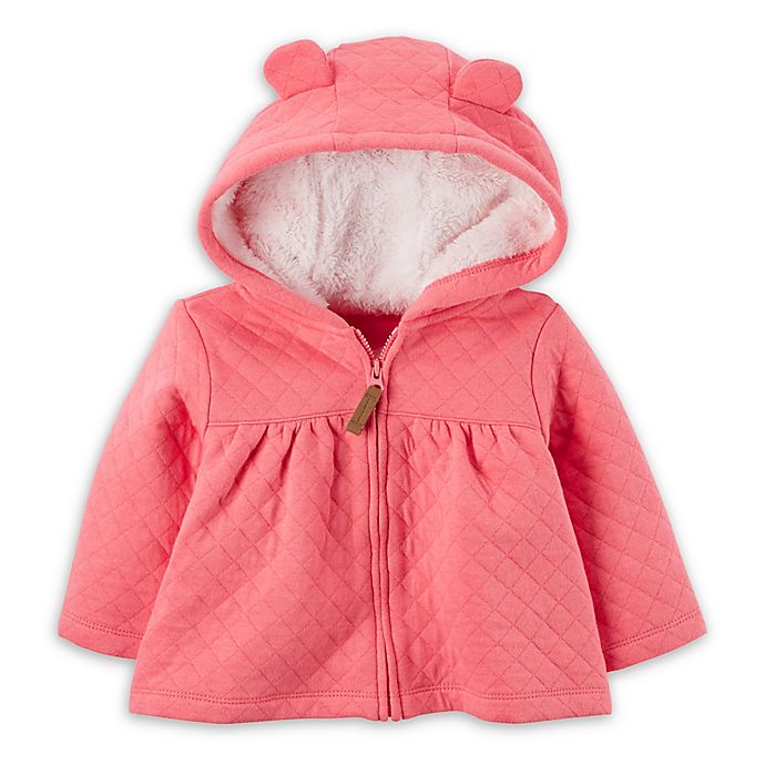 carter's® Sherpa-Lined Quilted Jacket in Pink | Bed Bath & Beyond