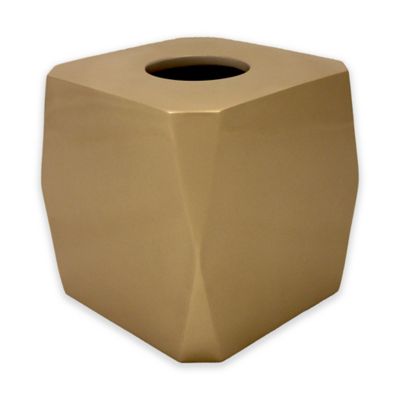 gold tissue box cover