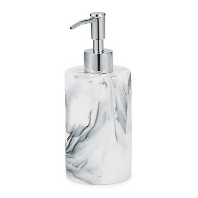 Kassatex Arabesco Lotion Dispenser in White/Black