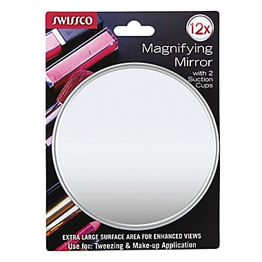 Swissco&reg; Suction Cup 5-Inch 12x Magnification Mirror. View a larger version of this product image.
