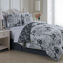 Avondale Manor Amour 8-Piece Queen Comforter Set in Black/White
