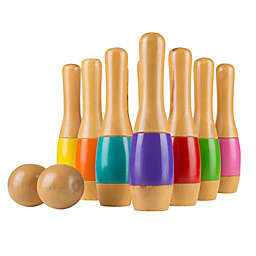 Hey! Play! Wooden Lawn Bowling Game