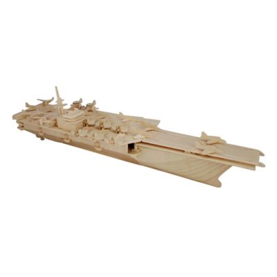 wooden airplane puzzle