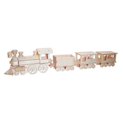 3d wooden train puzzle