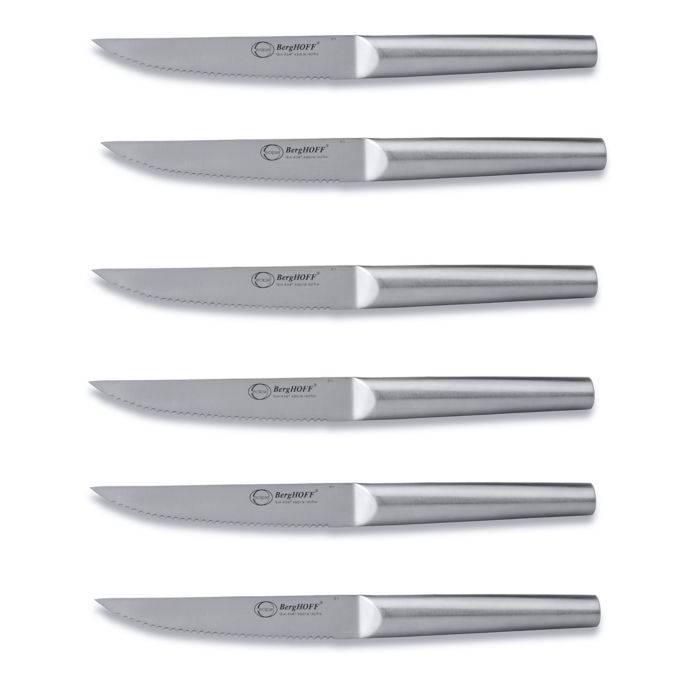 BergHOFF® Eclipse Hollow Handle 6Piece Steak Knife Set Bed Bath & Beyond
