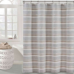 KAS ROOM Zerena Shower Curtain in Silver