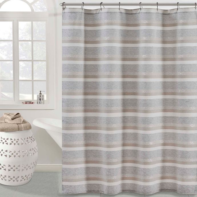 Kas Room Zerena Shower Curtain In Silver Bed Bath Beyond