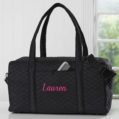 quilted duffle bag