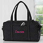 Alternate image 0 for Embroidered Quilted Duffle Bag in Black