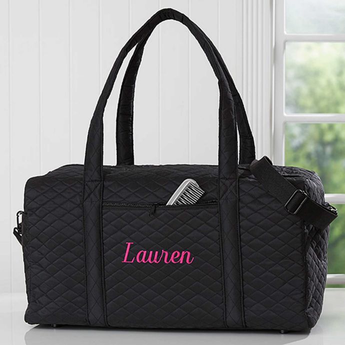 quilted luggage