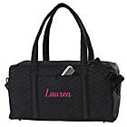 Alternate image 2 for Embroidered Quilted Duffel Bag in Black
