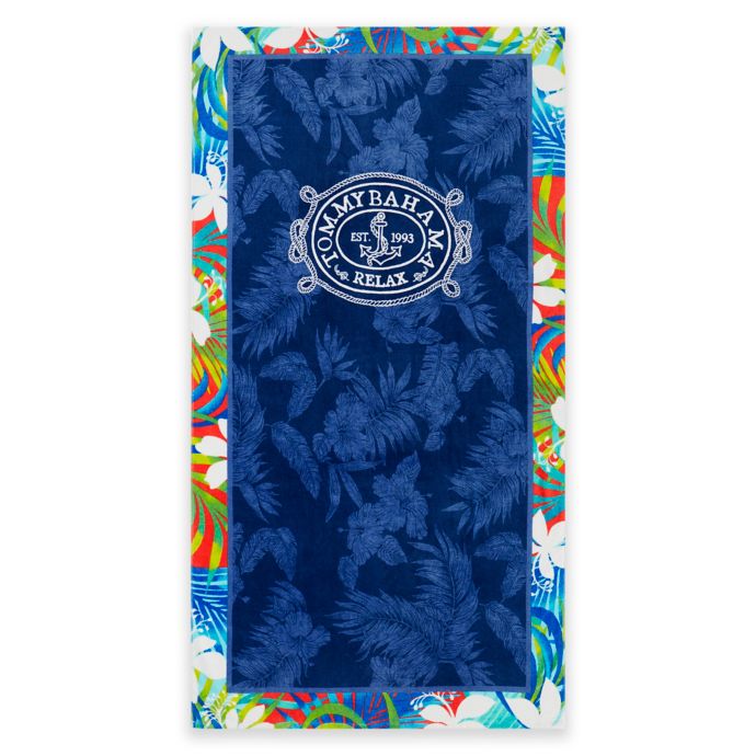 Tommy Bahama Tropical Tangle Beach Towel In Blue Bed Bath