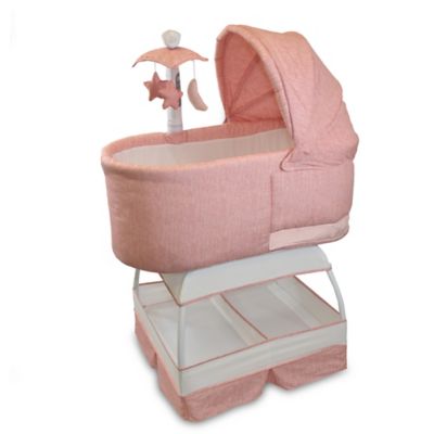 deluxe gliding bassinet pink