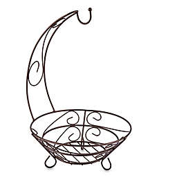 Home Basics® Scroll Fruit Basket with Banana Tree in Bronze
