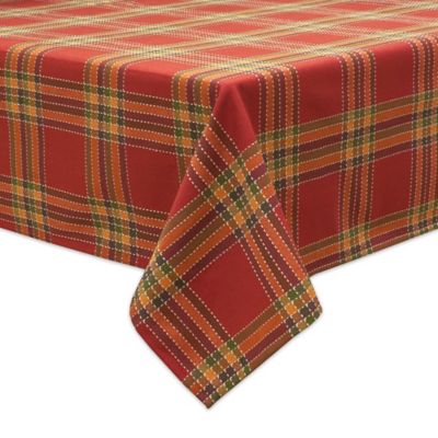 Bardwil Linens Autumnal Plaid Tablecloths | Bed Bath And Beyond Canada